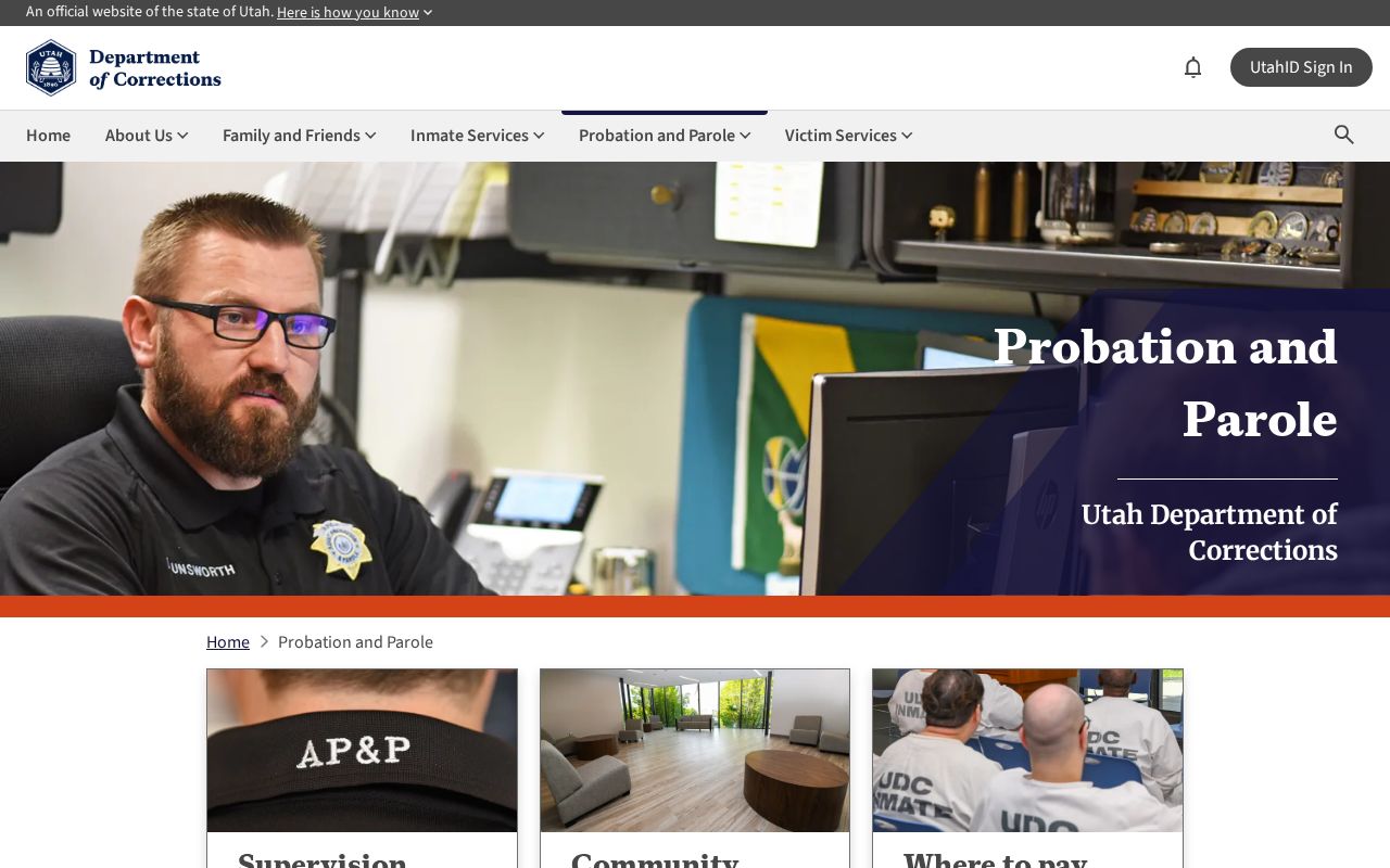Duchesne County parole and probation Roosevelt office context